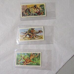3 Barratt & Co London England Tarzan Man Trading Cards